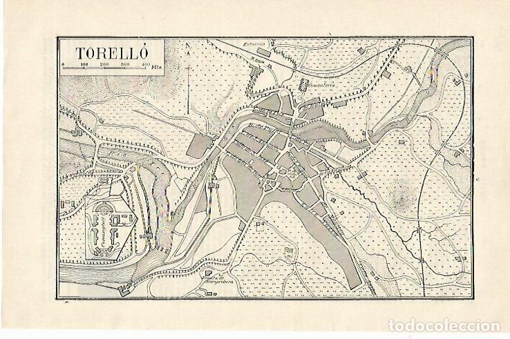 Postales: LAMINA ESPASA 1317: Plano de El Torello Barcelona - Varios Autores