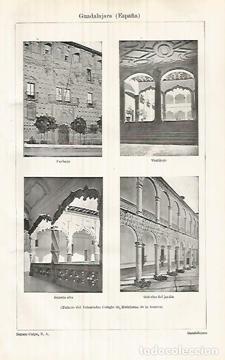 Postais: LAMINA ESPASA 32160: Palacio del Infantado en Guadalajara - Varios
