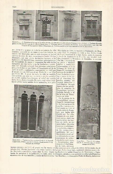 Cartes Postales: LAMINA ESPASA 32110: Ventanas de Granollers Barcelona - Varios