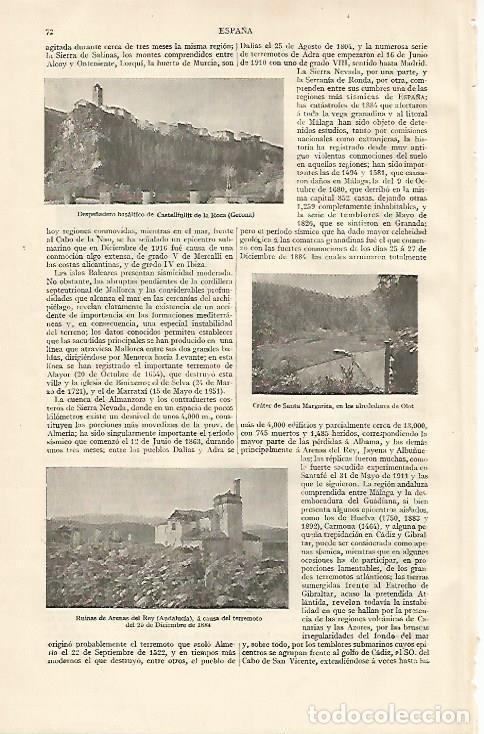 Postkarten: LAMINA ESPASA 10054: Despe&ntilde;adero de Castellfollit de la Roca (Girona) Olot y Arenas del Rey - Varios