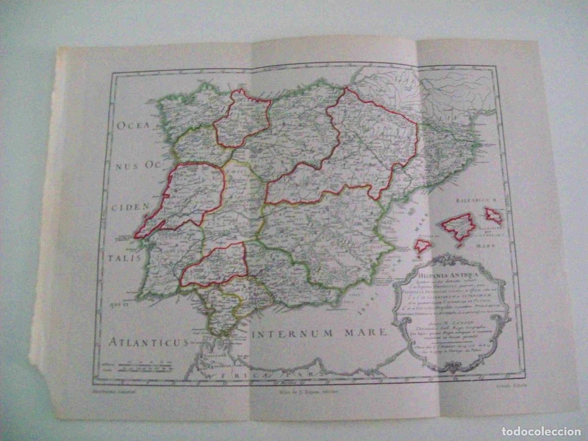 Postcards: LAMINA ESPASA 10077: Mapa de Hispania Antiqua (trasera mapa de los rios amazonas, esequivo o dulce y