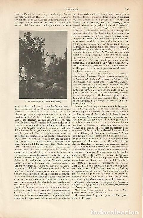 Postkarten: LAMINA ESPASA 5232: Mirador de Miramar Mallorca - Varios Autores