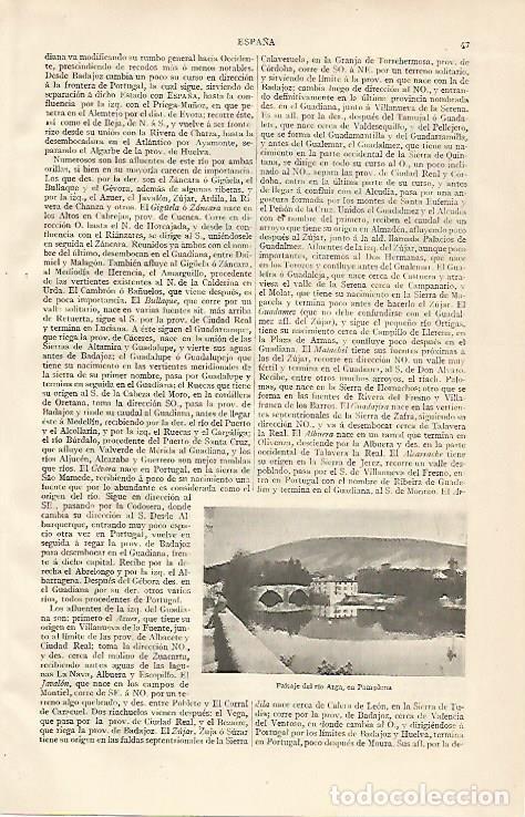 Postkarten: LAMINA ESPASA 10042: Rio Arga en Pamplona - Varios