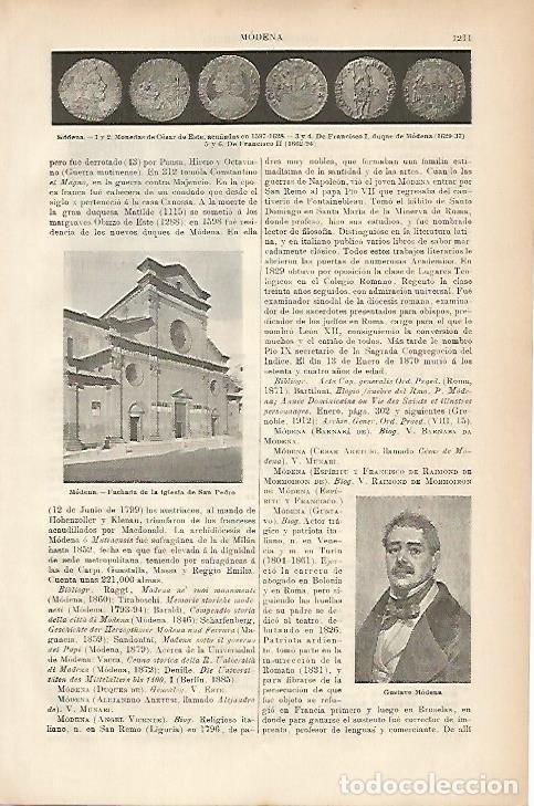 Postcards: LAMINA ESPASA 5305: Iglesia de San Pedro en Modena Italia - Varios Autores