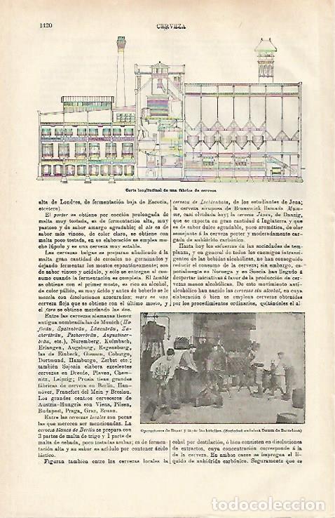 Postales: LAMINA ESPASA 32550: Trabajadores de la Fabrica Damm en Barcelona - Varios