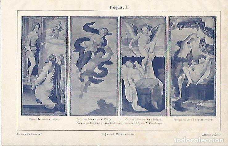 Postkarten: LAMINA ESPASA 3672: Frescos de Schwind y Schulz representando a Psiquis - Varios Autores