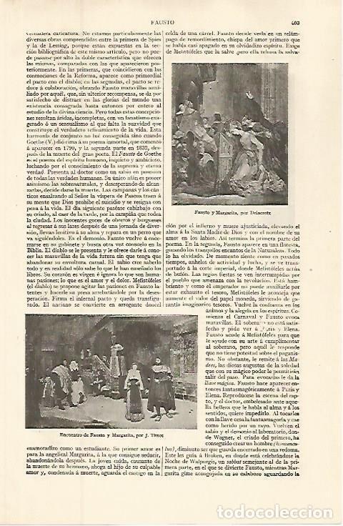 Postkarten: LAMINA ESPASA 32618: Fausto y Margarita, por Delacroix - Varios
