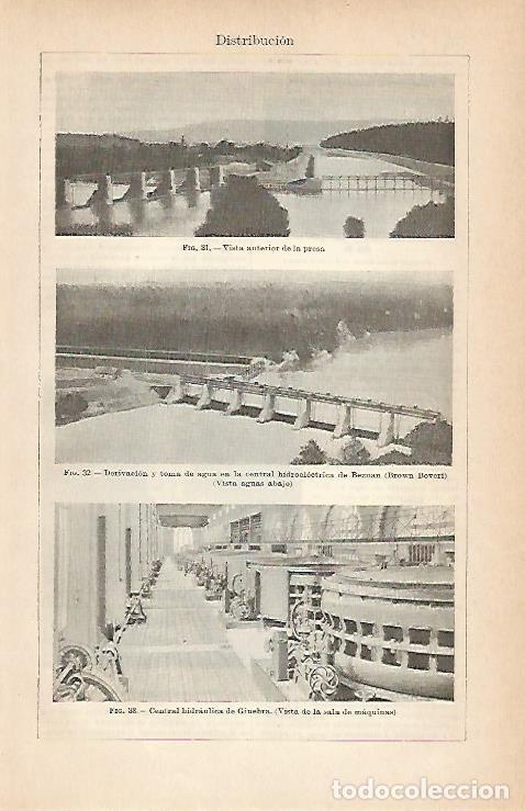 Postales: LAMINA ESPASA 3079: Presa hidroelectrica de Bezuan y de Ginebra - Varios Autores