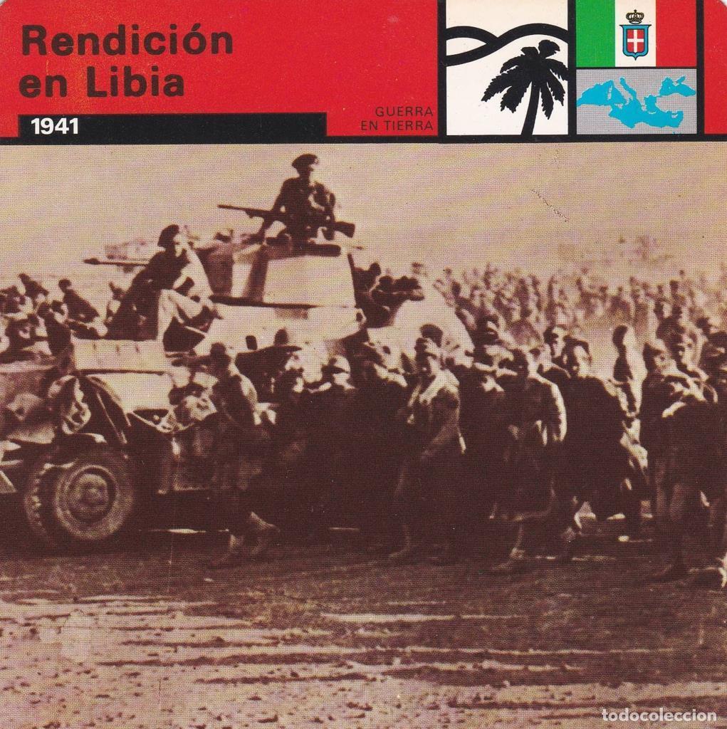 Postcards: FICHA GUERRA EN TIERRA: RENDICION EN LIBIA. 1941 - NULL