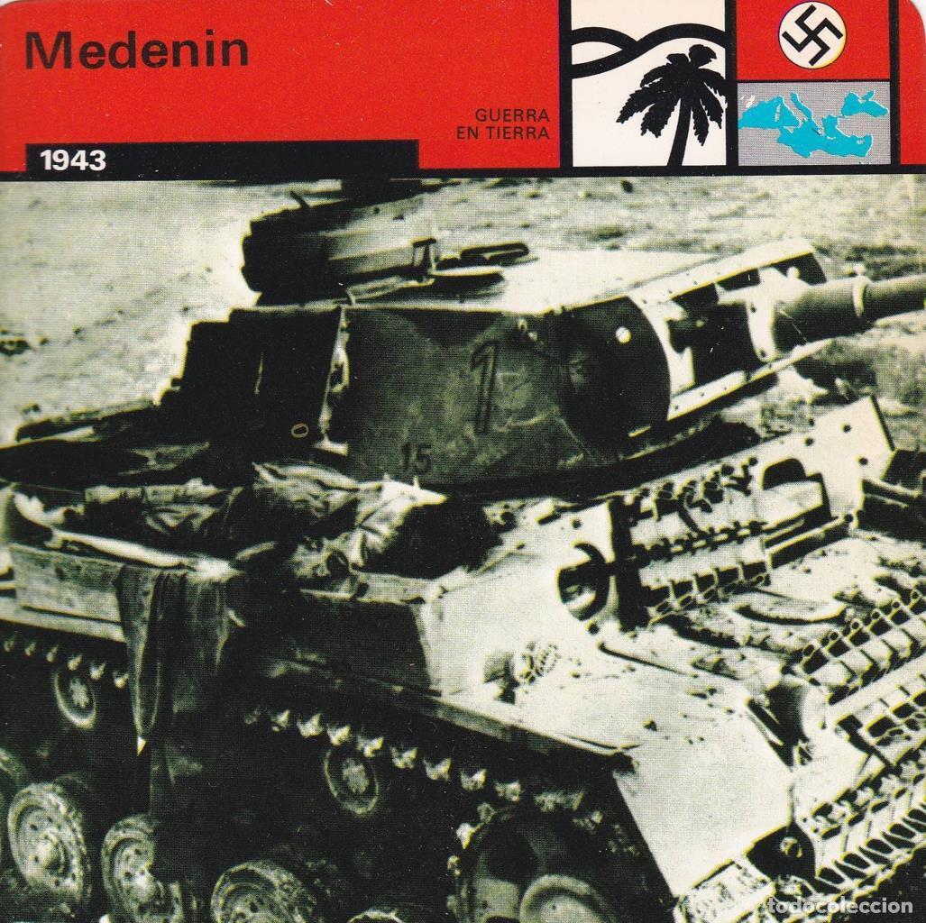 Postales: FICHA GUERRA EN TIERRA: MEDENIN. 1943 - NULL