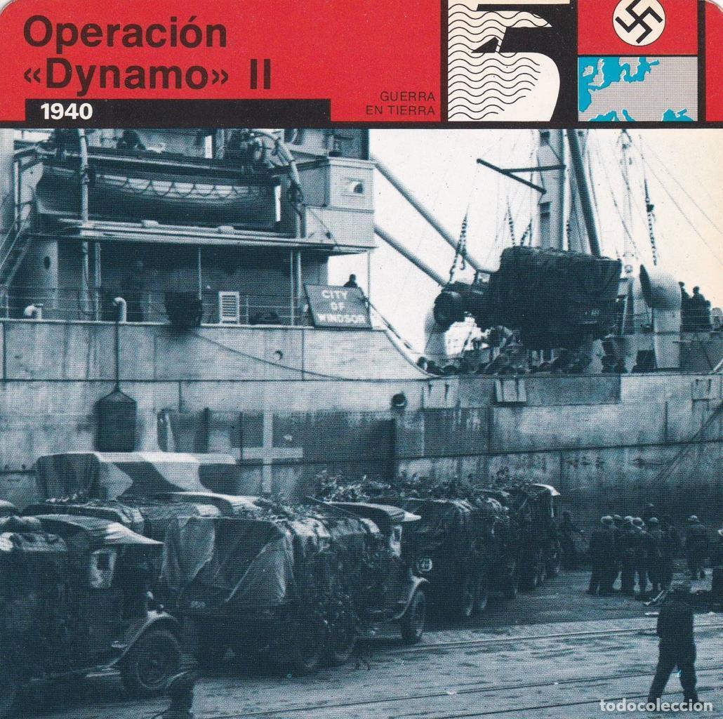 Postales: FICHA GUERRA EN TIERRA: OPERACI&Oacute;N DYNAMO&rdquo; II. 1940&rdquo; - NULL