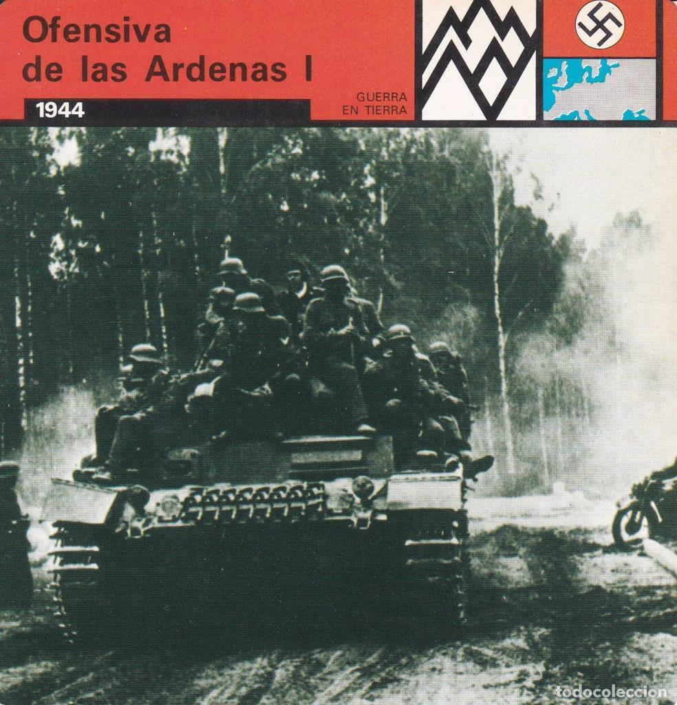 Postales: FICHA GUERRA EN TIERRA: OFENSIVA DE LAS ARDENAS I. 1944 - NULL