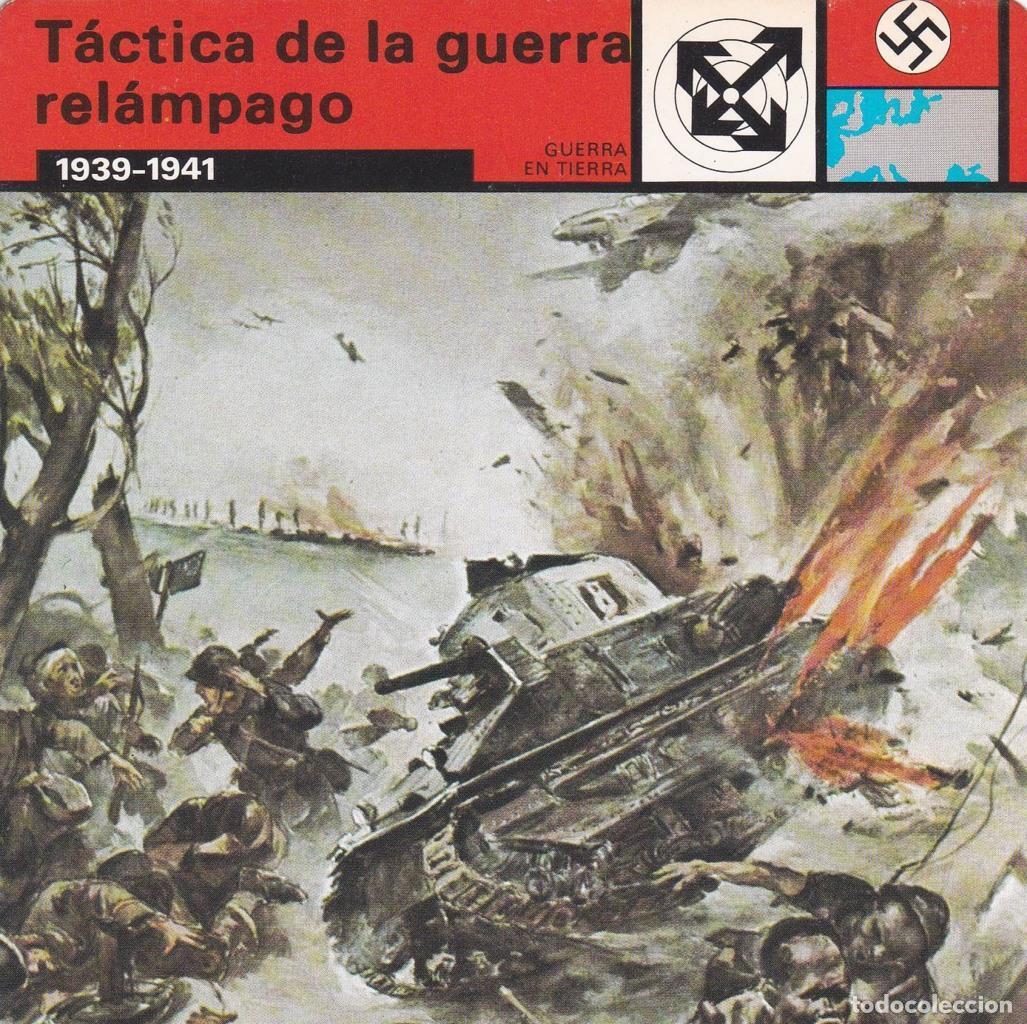 Postales: FICHA GUERRA EN TIERRA: TACTICA DE LA GUERRA RELAMPAGO. 1939.1941 - NULL