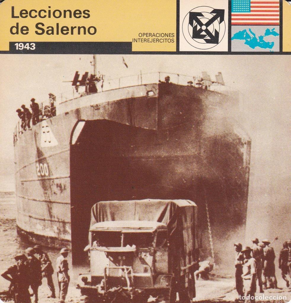 Cartes Postales: FICHA OPERACIONES INTEREJERCITOS: LECCIONES DE SALERNO. 1943 - NULL