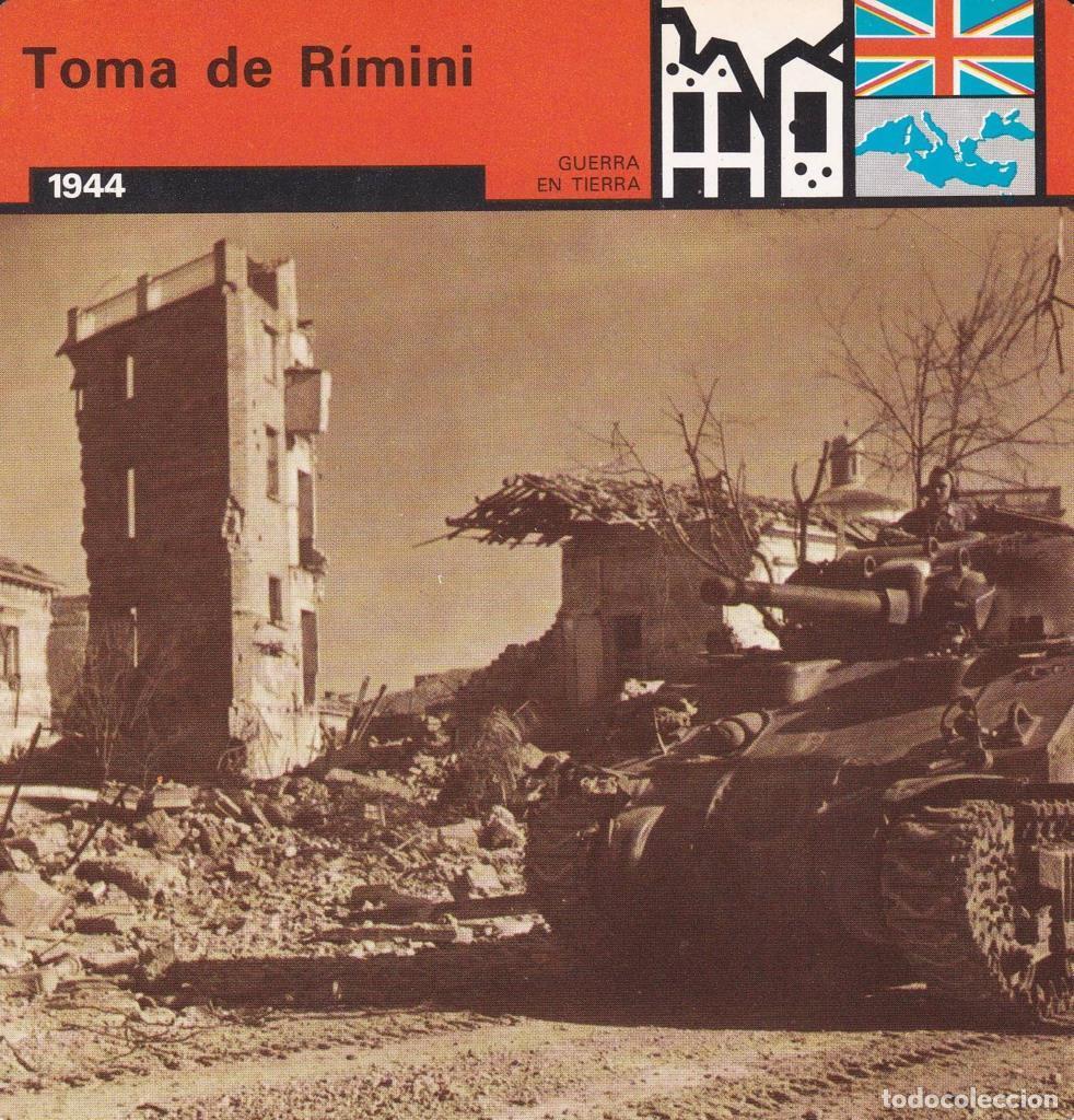 Cartes Postales: FICHA GUERRA EN TIERRA: TOMA DE RIMINI. 1944 - NULL