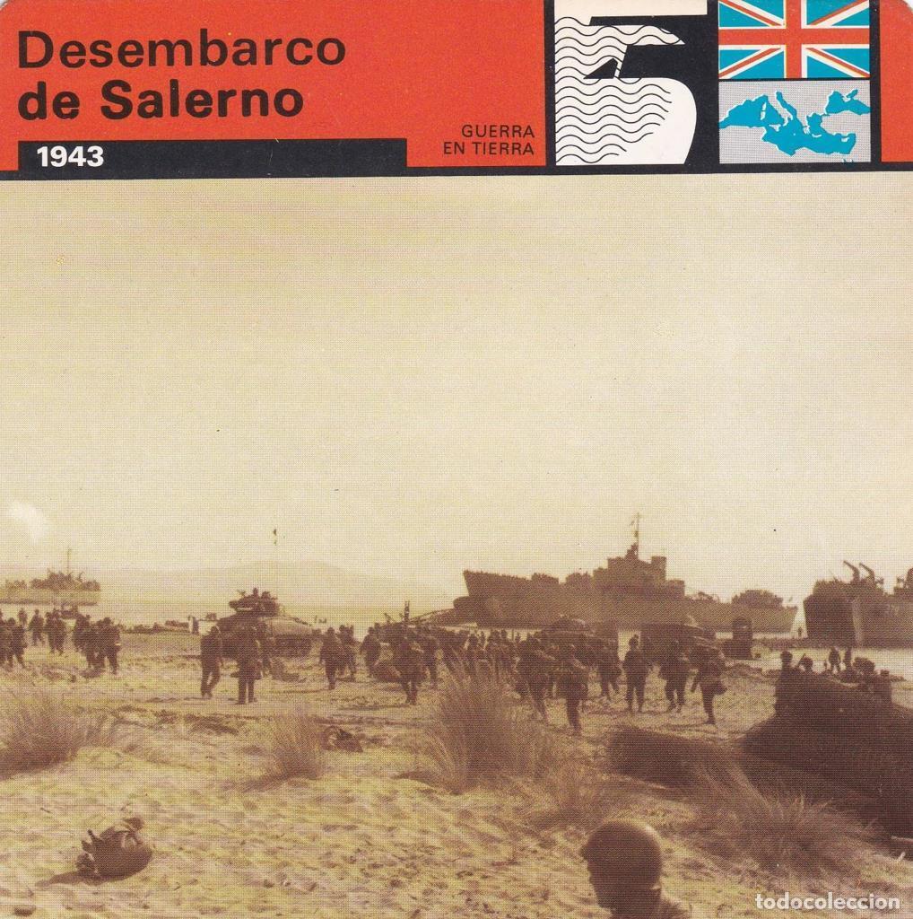 Cartes Postales: FICHA GUERRA EN TIERRA: DESEMBARCO DE SALERNO. 1943 - NULL
