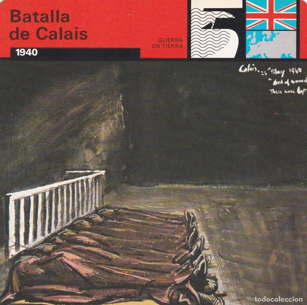Cartes Postales: FICHA GUERRA EN TIERRA: BATALLA DE CALAIS. 1940 - NULL