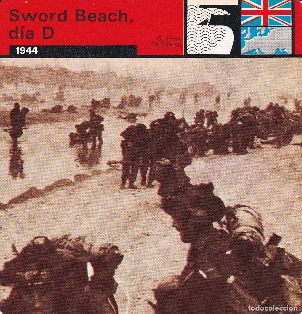 Cartes Postales: FICHA GUERRA EN TIERRA: SWORD BEACH DIA D. 1944 - NULL