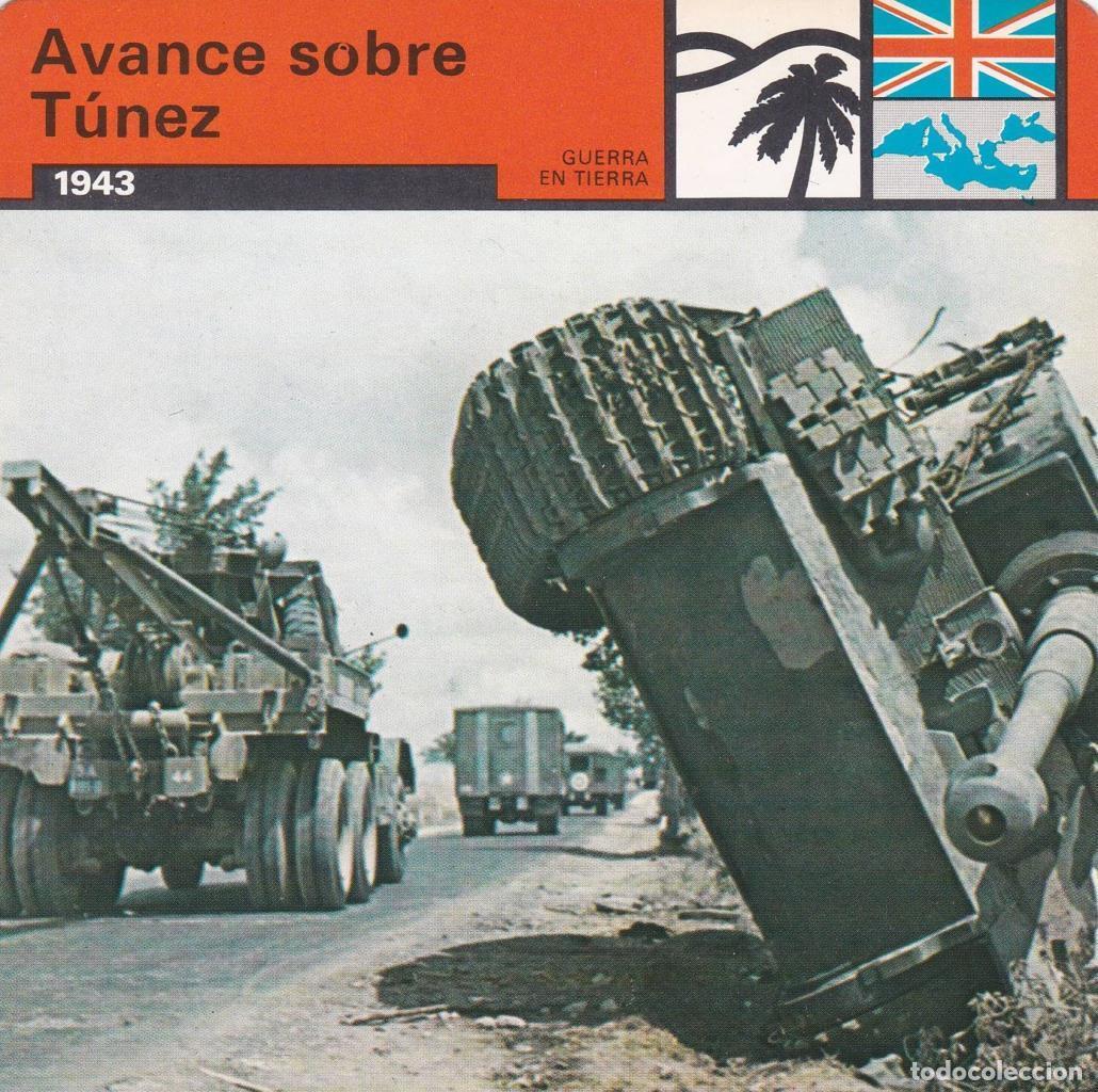 Cartes Postales: FICHA GUERRA EN TIERRA: AVANCE SOBRE TUNEZ. 1943 - NULL