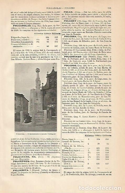 Postkarten: LAMINA ESPASA 3399: Monumento a Verdaguer en Folgueroles Barcelona - Varios Autores