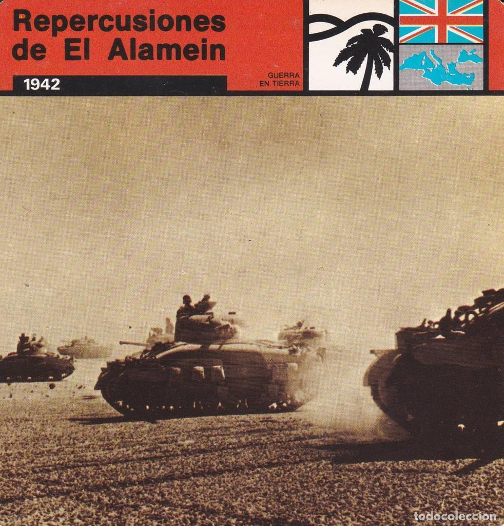 Cartes Postales: FICHA GUERRA EN TIERRA: REPERCUSIONES DE EL ALAMEIN. 1942 - NULL