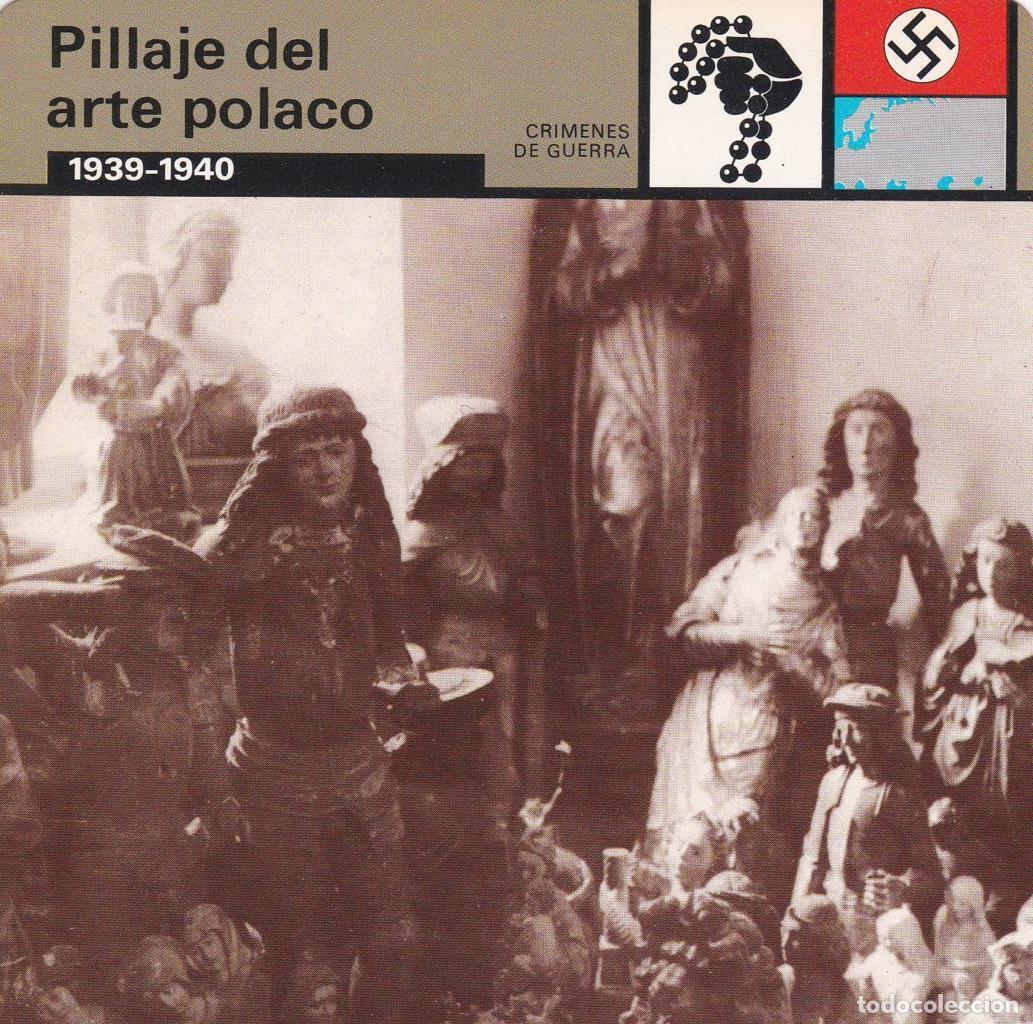 Postkarten: FICHA CRIMENES DE GUERRA: PILLAJE DEL ARTE POLACO. 1939-1945 - NULL