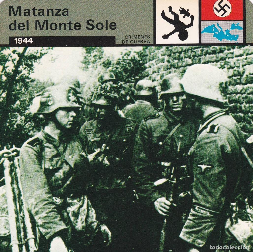 Postkarten: FICHA CRIMENES DE GUERRA: MATANZA DEL MONTE SOLE. 1944 - NULL