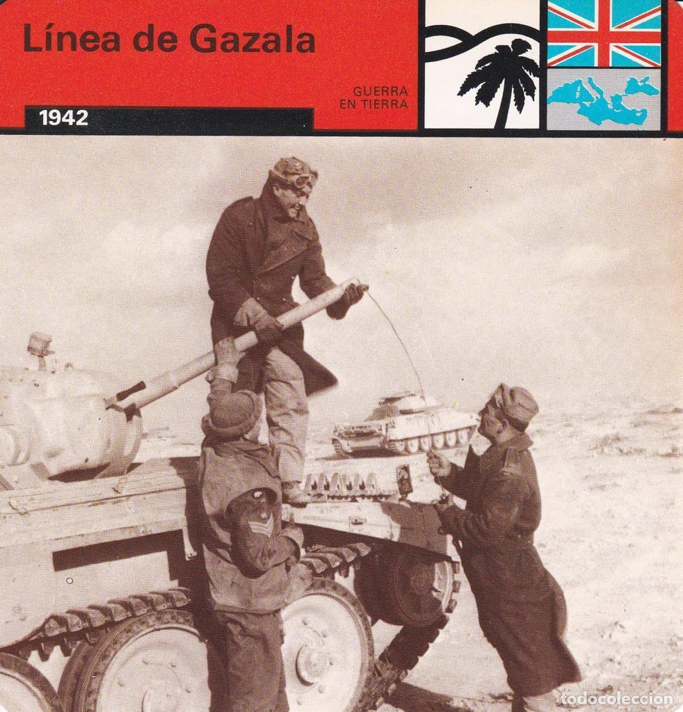 Postkarten: FICHA GUERRA EN TIERRA: LINEA DE GAZALA. 1942 - NULL