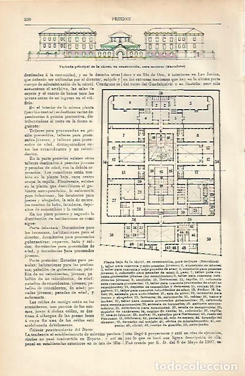 Postkarten: LAMINA ESPASA 3625: Carcel de mujeres de Barcelona - Varios Autores