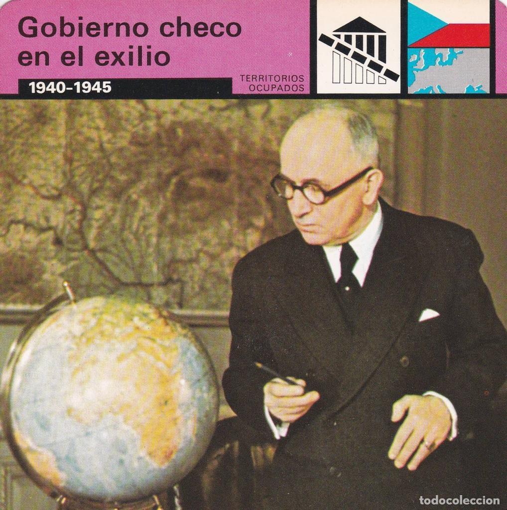 Postcards: FICHA TERRITORIOS OCUPADOS: GOBIERNO CHECO EN EL EXILIO. 1940-1945 - NULL