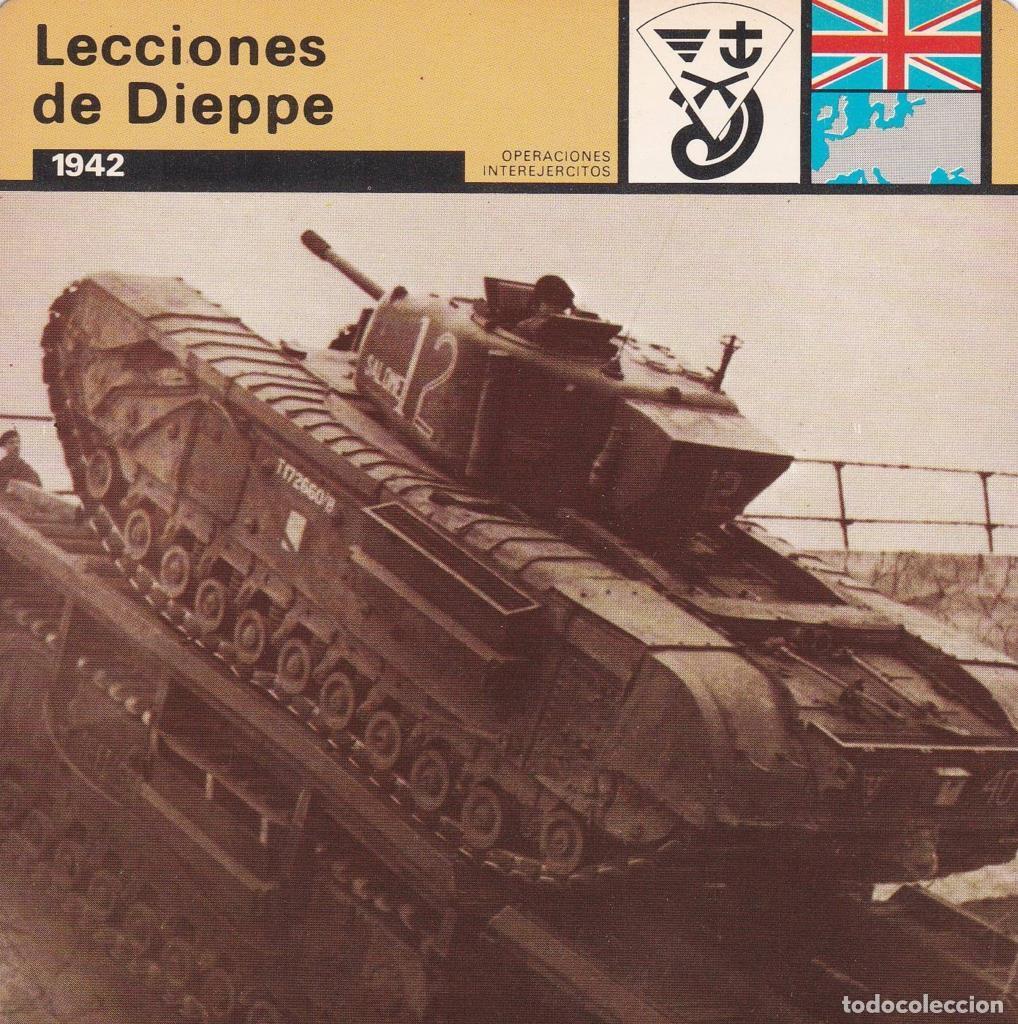 Postales: FICHA OPERACIONES INTEREJERCITOS: LECCIONES DE DIEPPE. 1942 - NULL