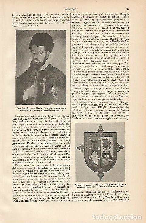 Postcards: LAMINA ESPASA 3262: Retrato de Francisco Pizarro - Varios Autores