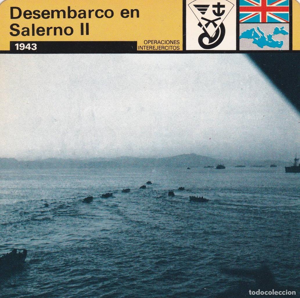 Postales: FICHA OPERACIONES INTEREJERCITOS: DESENBARCO EN SALERMO II. 1943 - NULL
