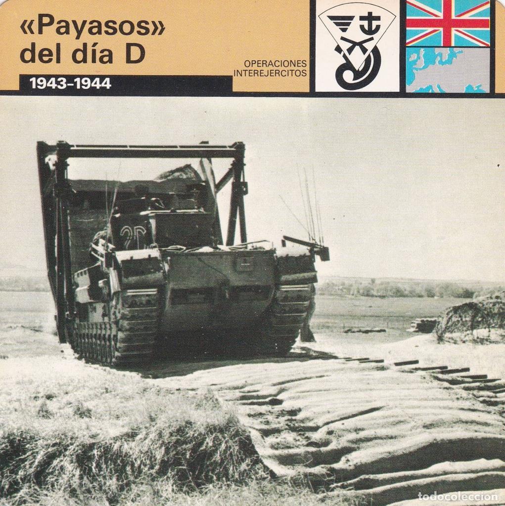 Postales: FICHA OPERACIONES INTEREJERCITOS: PAYASOS DEL DIA D&rdquo;. 1943-1944&rdquo; - NULL