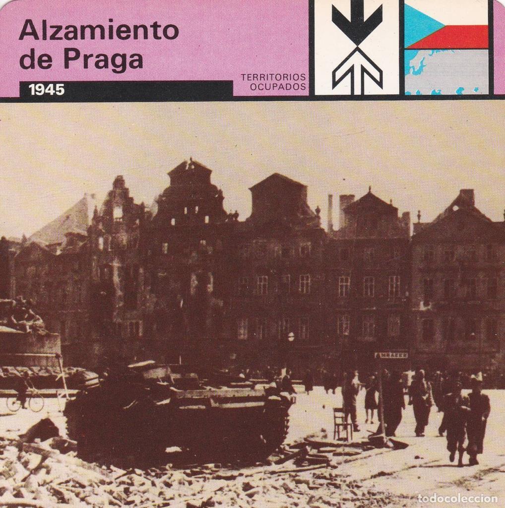 Postales: FICHA TERRITORIOS OCUPADOS: ALZAMIENTO DE PRAGA. 1945 - NULL