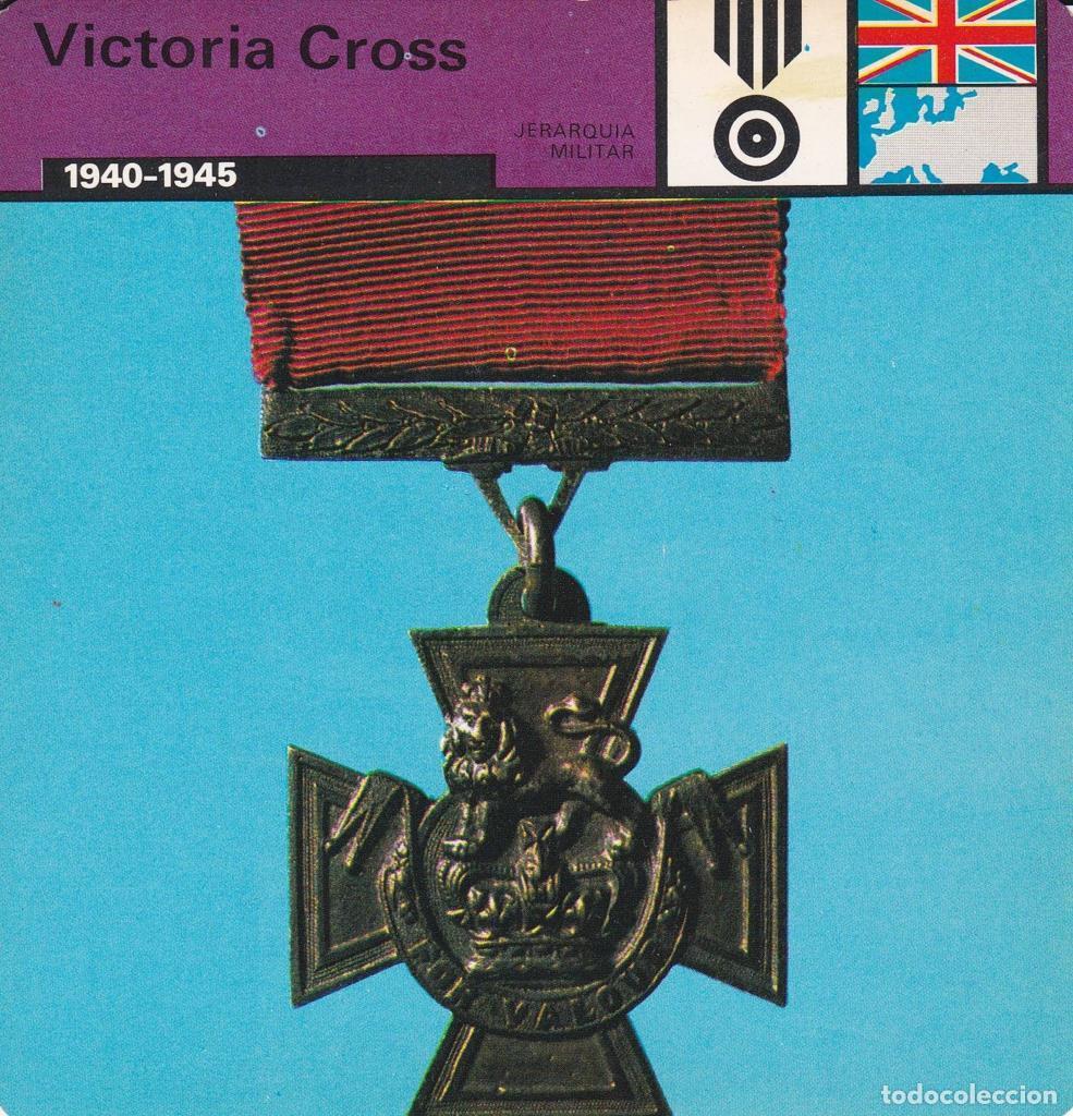 Postales: FICHA JERARQUIA MILITAR: VICTORIA CROSS. 1940-1945 - NULL