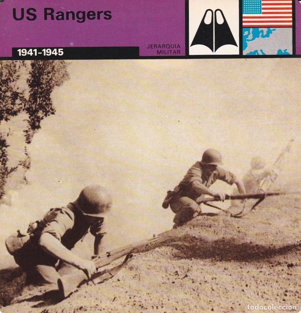 Cartes Postales: FICHA JERARQUIA MILITAR: US RANGERS. 1941-1945 - NULL