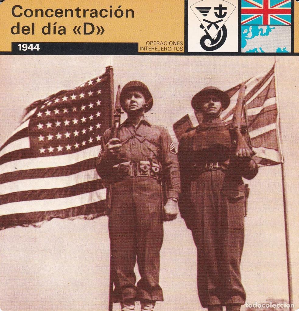 Cartes Postales: FICHA OPERACIONES INTEREJERCITOS: CONCENTRACION DEL DIA D&rdquo;. 1944&rdquo; - NULL