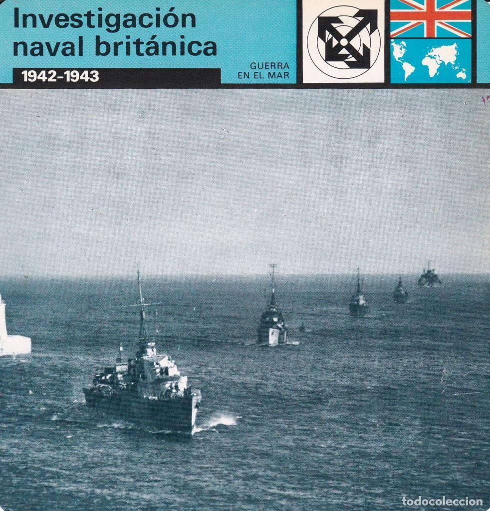 Cartoline: FICHA GUERRA EN EL MAR: INVESTIGACION NAVAL BRITANICA. 1942-1943 - NULL