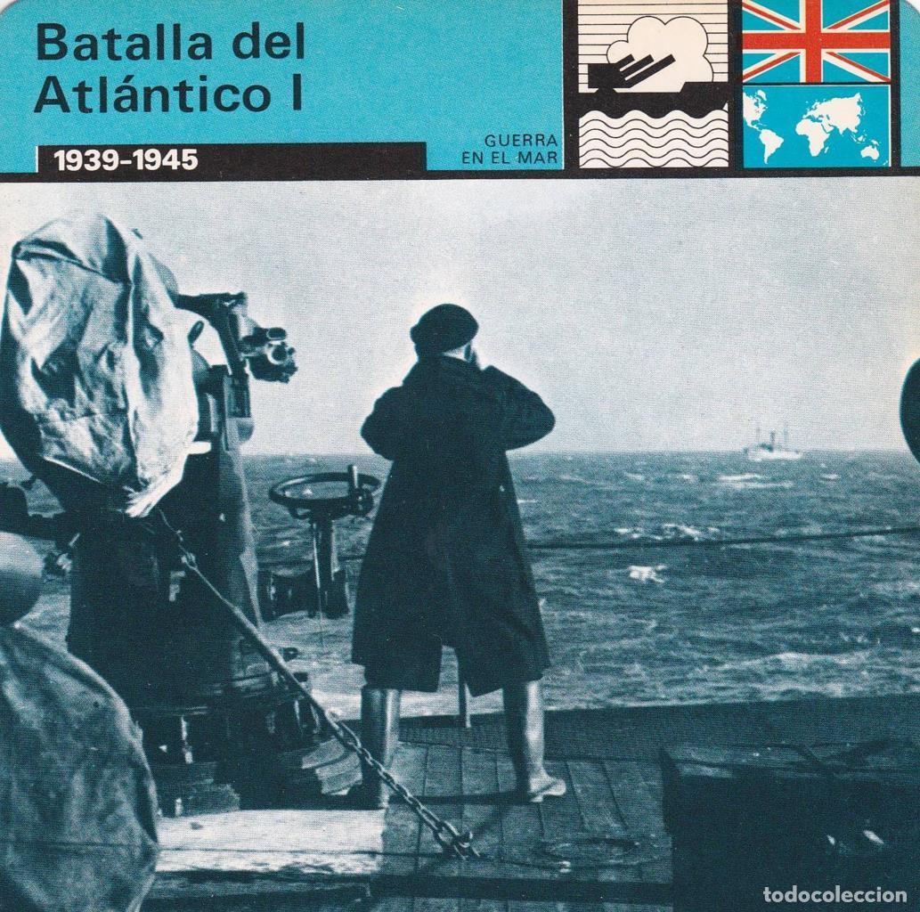 Cartes Postales: FICHA GUERRA EN EL MAR: BATALLA DEL ATLANTICO I. 1939-1945 - NULL
