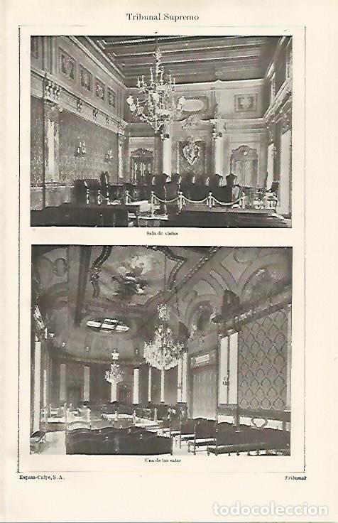 Postais: LAMINA ESPASA 20400: Sala de vistas del Tribunal Supremo en Madrid - Varios