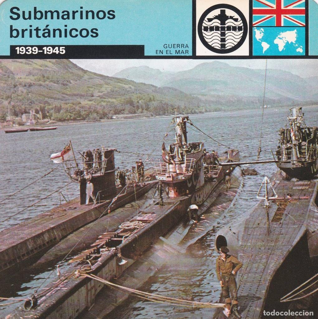 Cartes Postales: FICHA GUERRA EN EL MAR: SUBMARINOS BRITANICOS. 1939-1945 - NULL