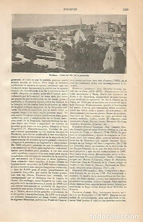 Postais: LAMINA ESPASA 3329: Vista de Poitiers Francia - Varios Autores