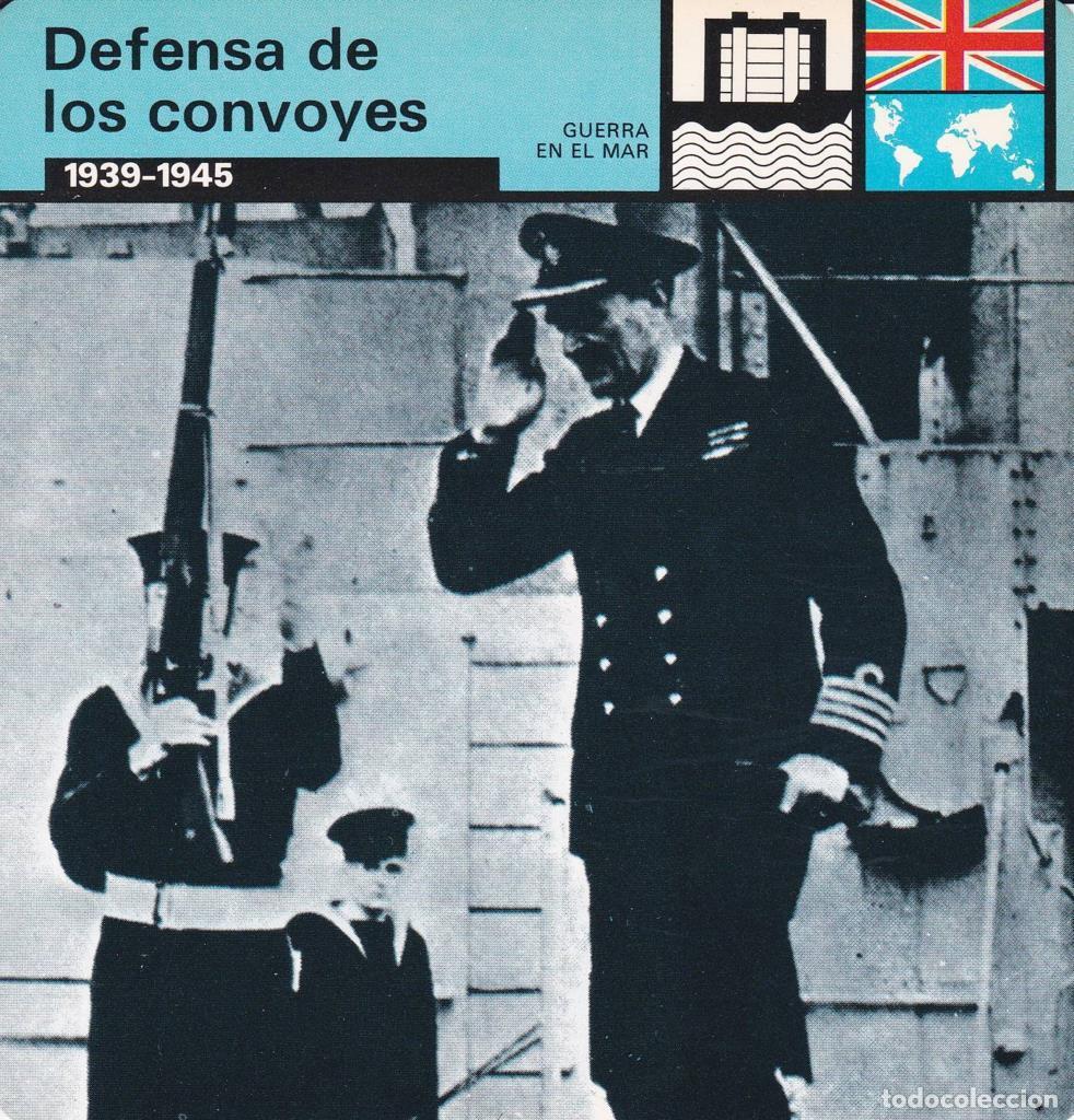 Cartoline: FICHA GUERRA EN EL MAR: DEFENSA DE LOS CONVOYES. 1939-1945 - NULL