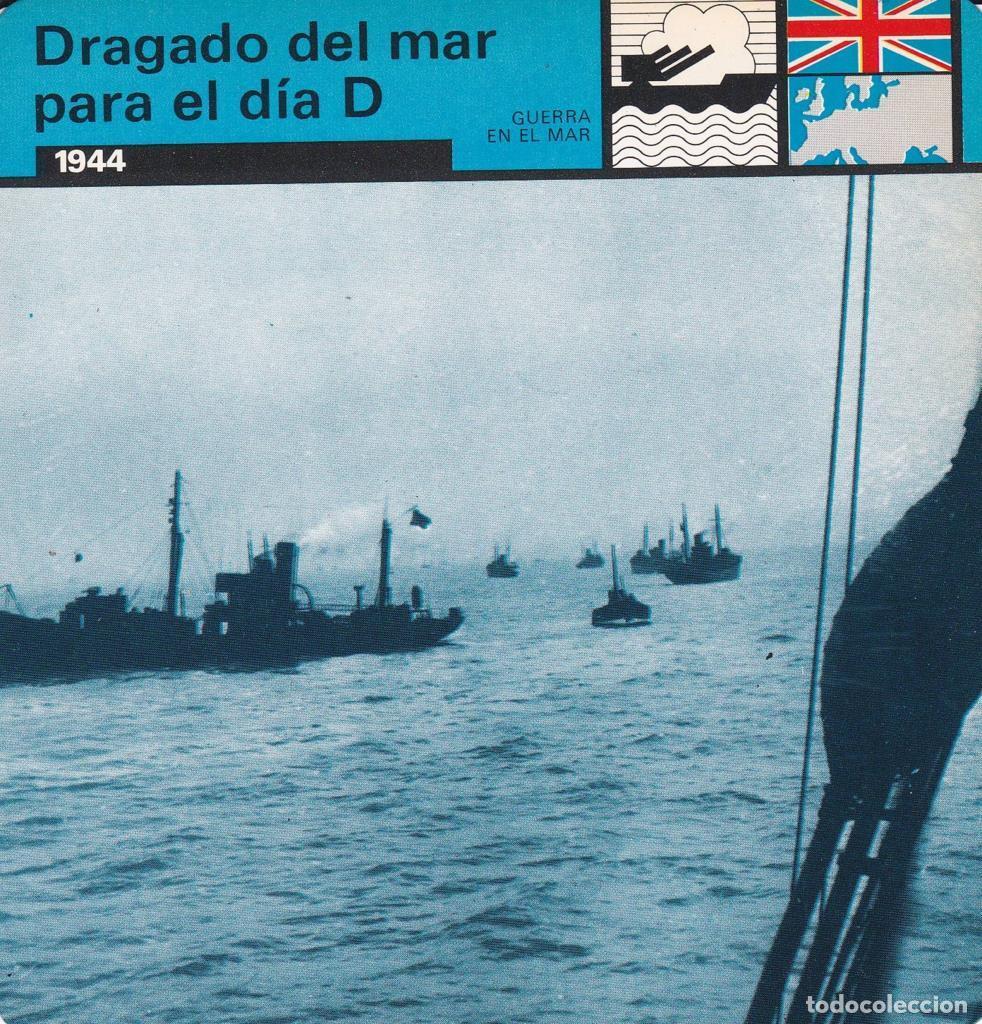 Cartoline: FICHA GUERRA EN EL MAR: DRAGADO DEL MAR PARA EL DIA D. 1944 - NULL