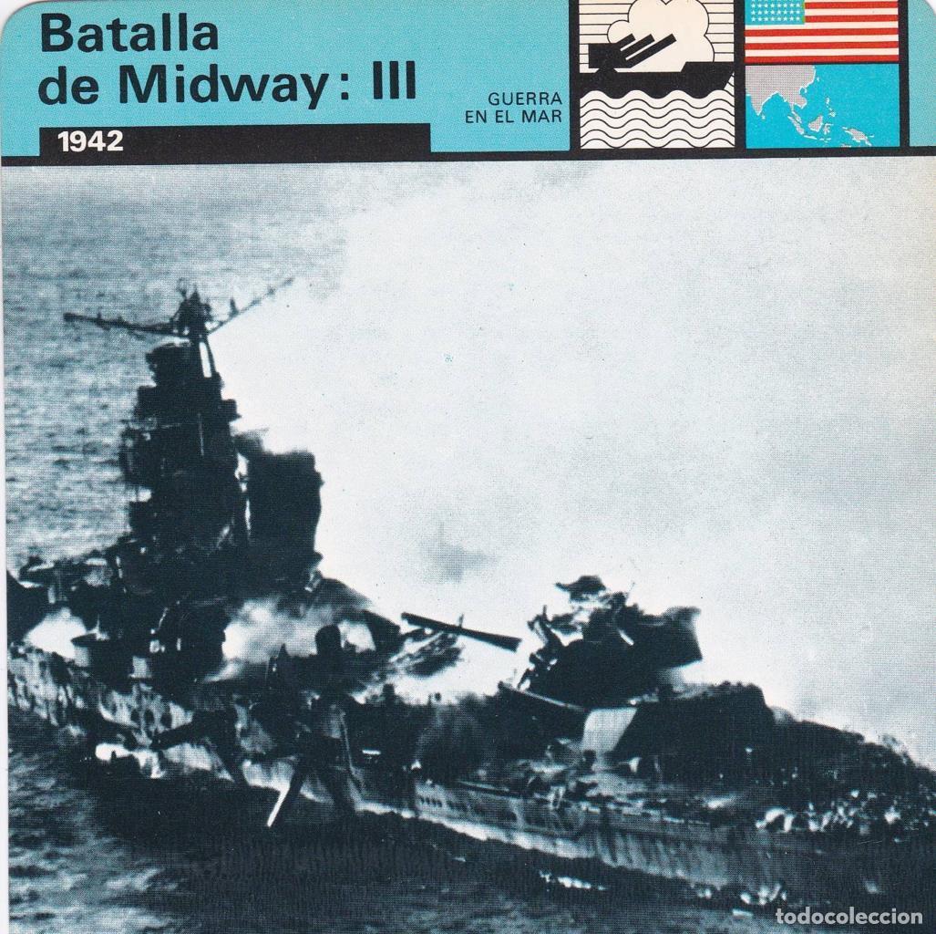 Cartoline: FICHA GUERRA EN EL MAR: BATALLA DE MIDWAY: III. 1942 - NULL