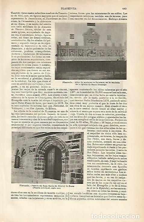 Postales: LAMINA ESPASA 3281: Imagenes de Plasencia Caceres - Varios Autores