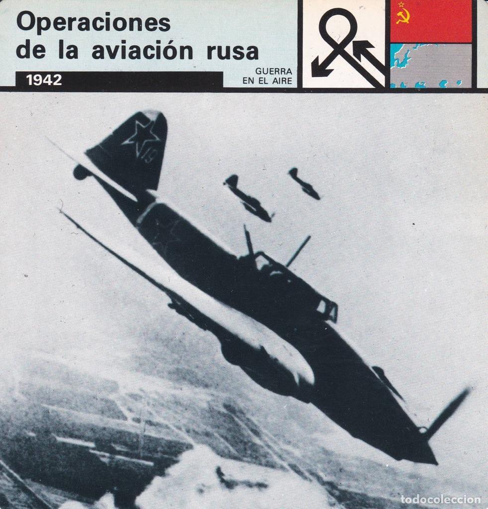 Cartes Postales: FICHA GUERRA EN EL AIRE: OPERACIONES DE LA AVIACION RUSA. 1942 - NULL