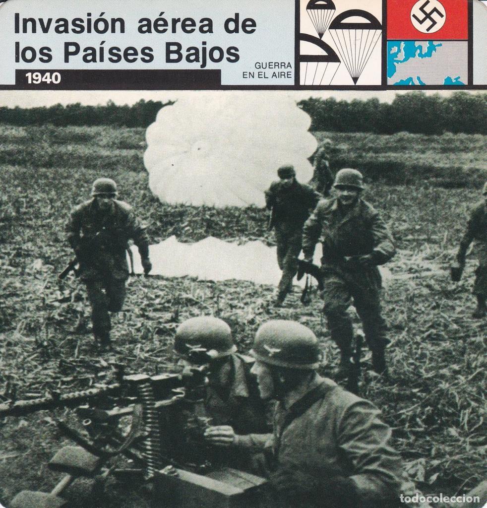 Cartes Postales: FICHA GUERRA EN EL AIRE: INVASION AEREA DE LOS PAISES BAJOS. 1940 - NULL