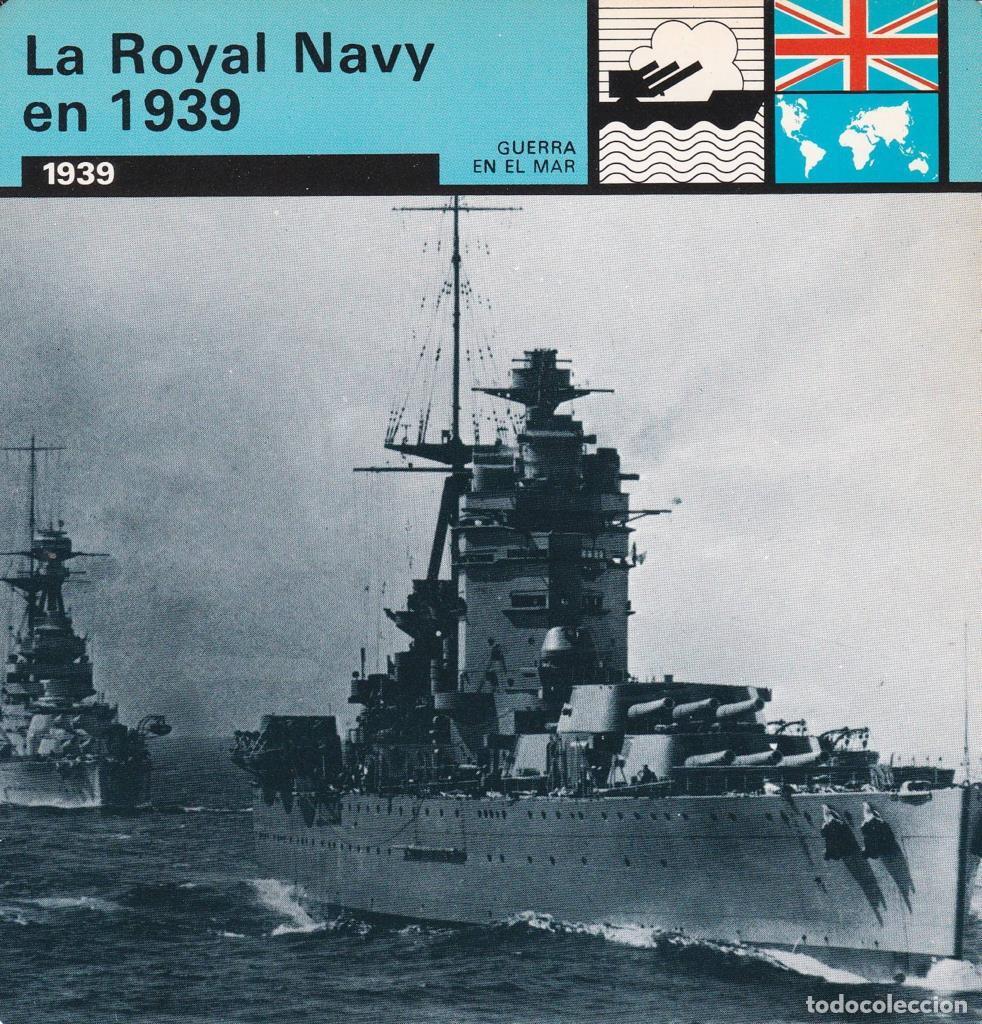 Cartes Postales: FICHA GUERRA EN EL MAR: LA ROYAL NAVY EN 1939. 1939 - NULL